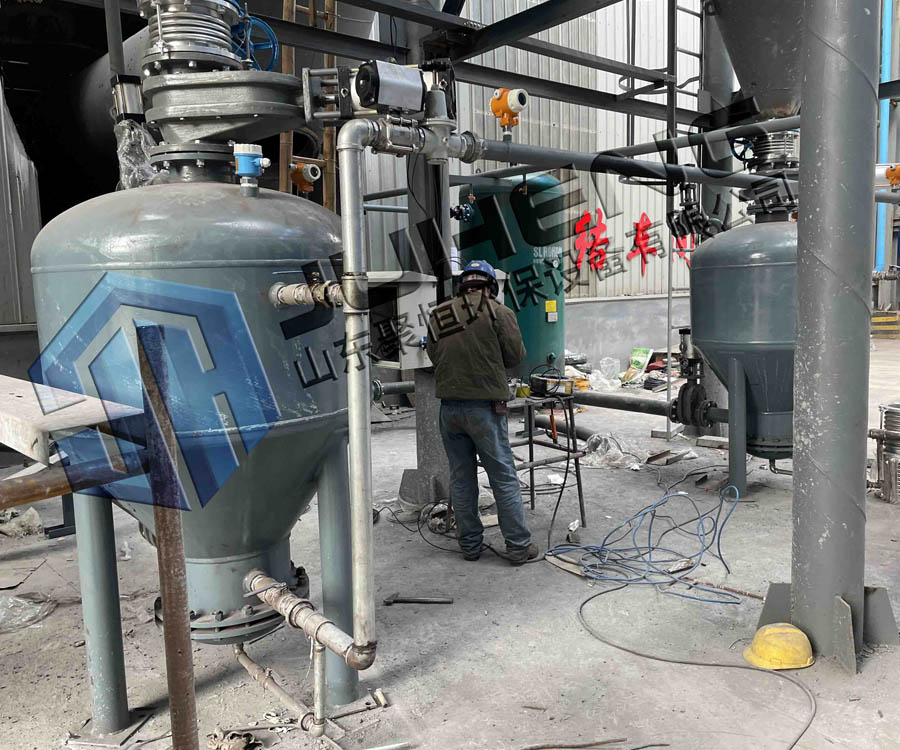 濰坊客戶氣力輸送系統安裝